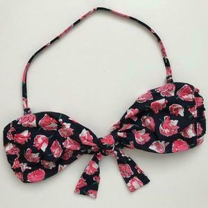 J.Crew $57 Bandeau Knot Bikini Top in Rose H7645